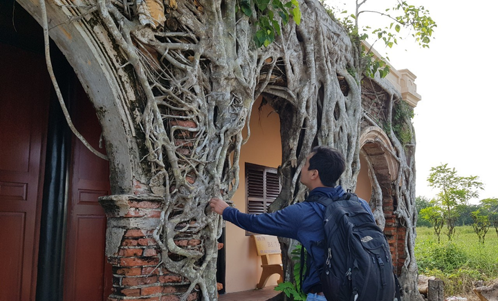 Kỳ lạ ngôi đình được ôm chặt bởi 2 cây bồ đề ở miền Tây - 8