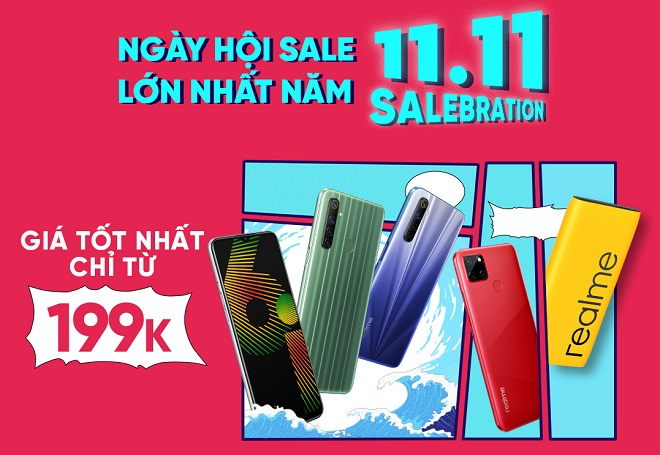 Săn Realme chính hãng chỉ với 199k vào ngày hội siêu sales 11.11 - 3