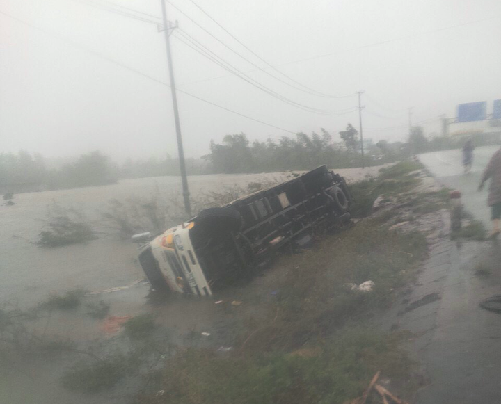 Ảnh: Bão số 12 áp sát, Phú Yên chìm trong biển nước, nhiều cây xanh ngã đổ - 9