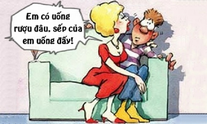 Nổi cơn ghen vì sếp của vợ uống rượu - 1