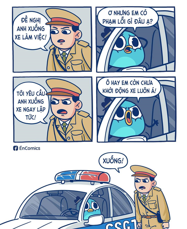 Đố vui: Vì sao cảnh sát bắt xuống xe làm việc? - 1