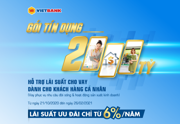 Vietbank triển khai gói cho vay lãi suất từ 6%/năm cho khách hàng cá nhân - 1