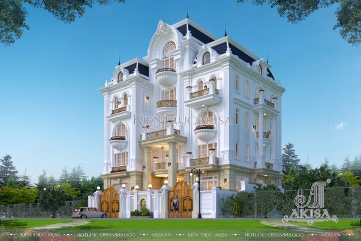 Top 5 mẫu biệt thự cổ điển Pháp đang được ưa chuộng nhất - 2