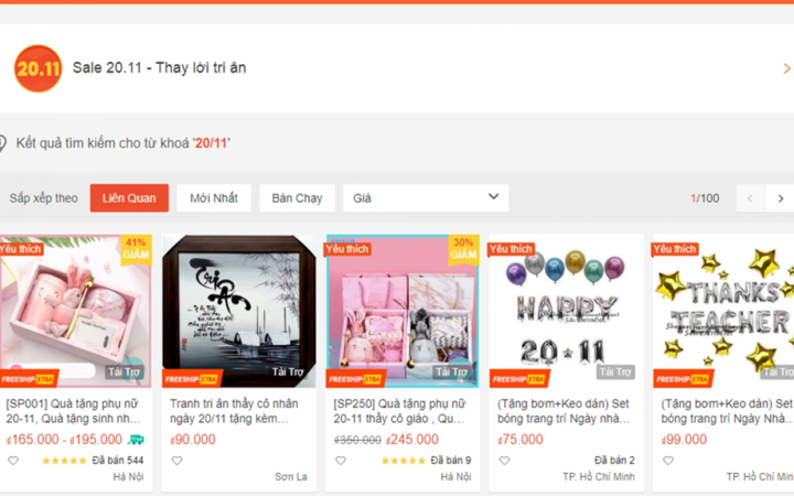 Chợ online nhộn nhịp dịp 20/11 - 1
