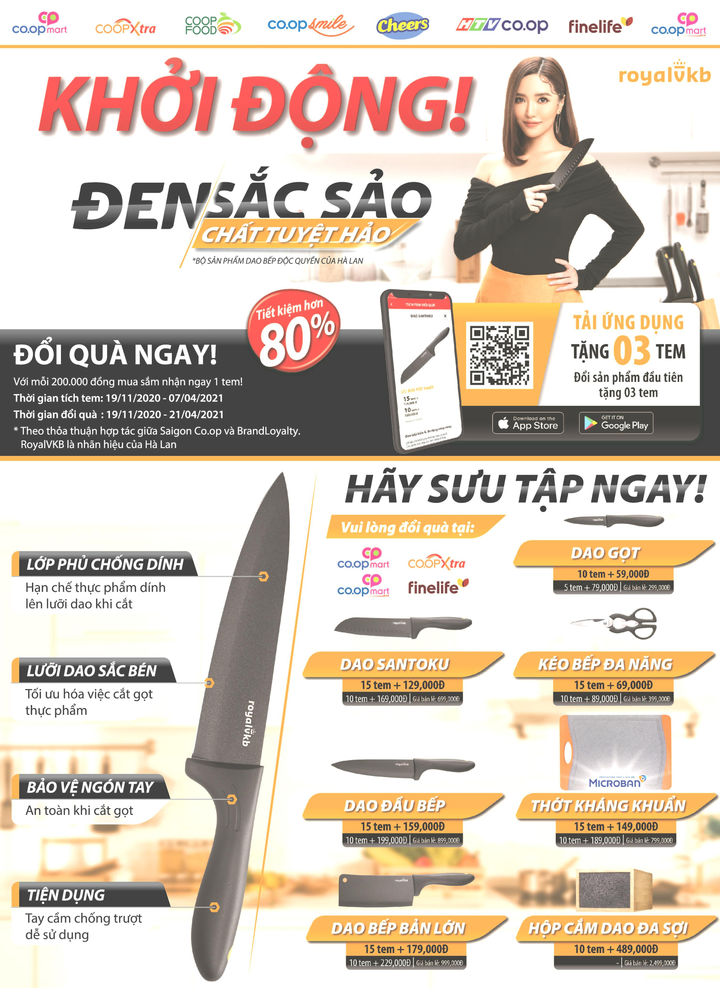 Co.opmart, Co.opXtra tặng một triệu bộ dao nhà bếp Hà Lan cho người nội trợ Việt - 1