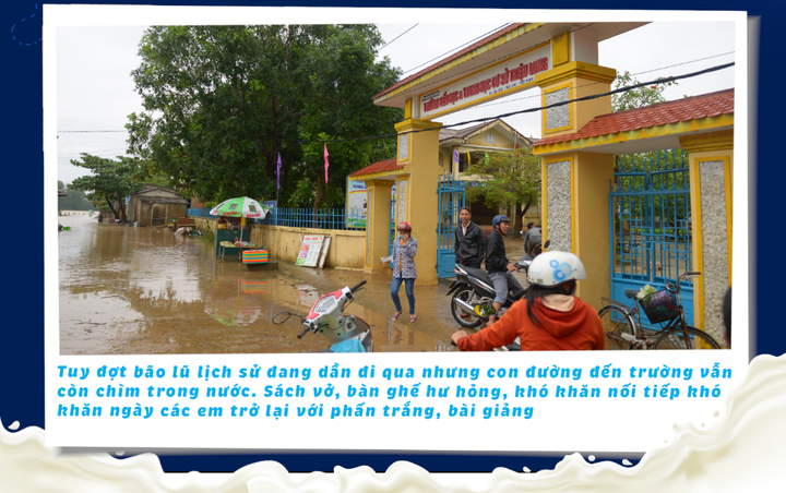 Nguồn dinh dưỡng sưởi ấm đường đến trường của học sinh vùng lũ Quảng Trị - 1