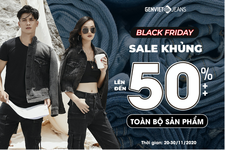 Thời trang Genviet Jeans ưu đãi lên đến 50%++ dịp Black Friday - 1