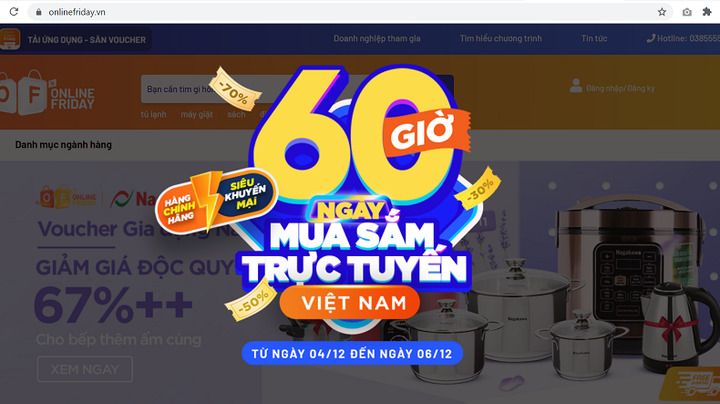 Ngày hội mua sắm trực tuyến lớn nhất Việt Nam Online Friday 2020 là ngày nào? - 1