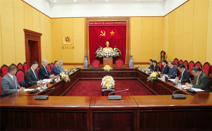 Bộ trưởng Công an Tô Lâm hội đàm với Cố vấn An ninh quốc gia Mỹ Robert O'Brien - 2