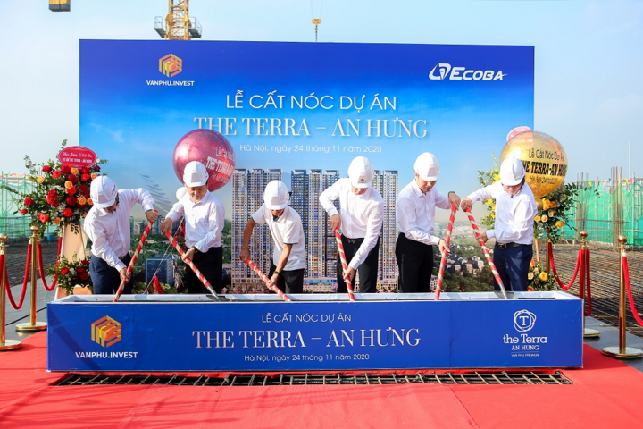 Văn Phú - Invest tổ chức lễ cất nóc dự án The Terra - An Hưng - 1