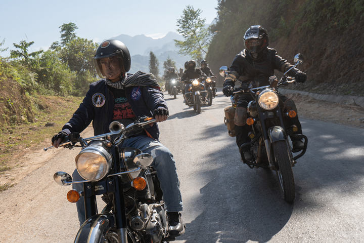 'Dàn chiến mã' Royal Enfield tận hưởng vẻ đẹp Hà Giang - 3