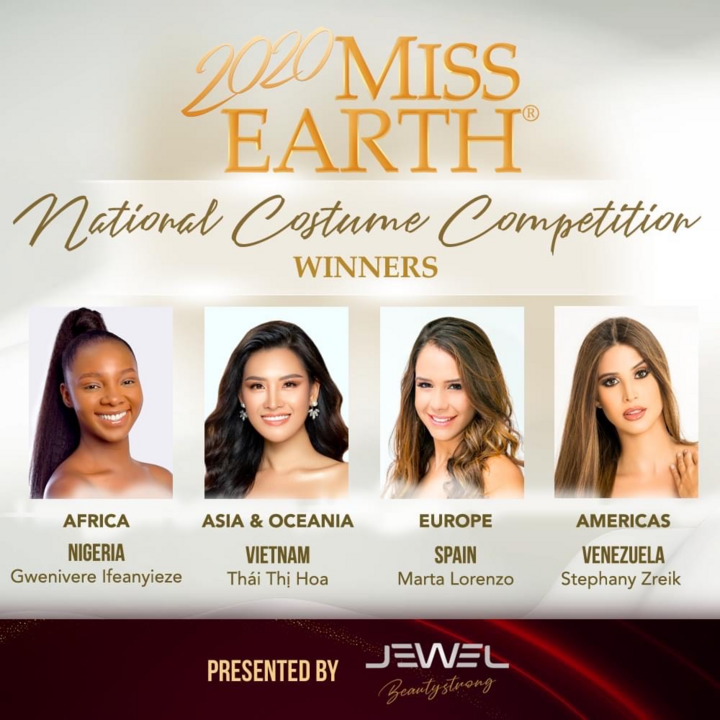 Thái Thị Hoa thắng phần thi Quốc phục tại Miss Earth 2020 - 2