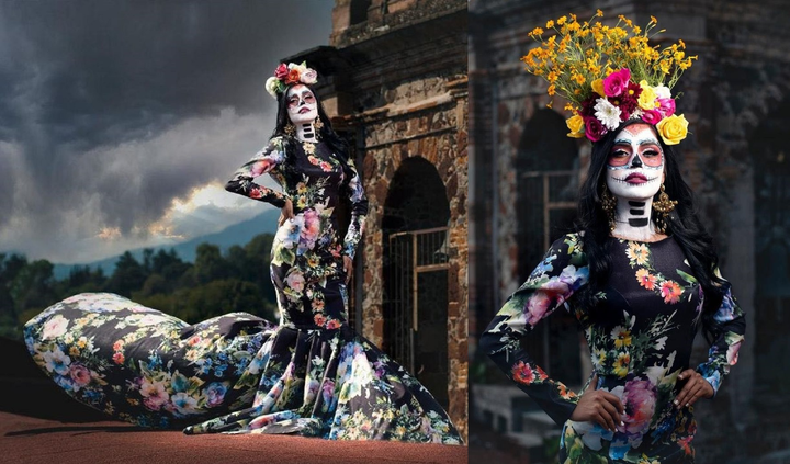 Những bộ váy 'ma quái' gây sốc tại cuộc thi Hoa hậu Mexico 2020 - 6