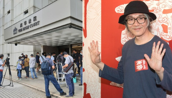 'Vua hài' Châu Tinh Trì bị vây kín, xô đẩy sau khi rời tòa án - 2