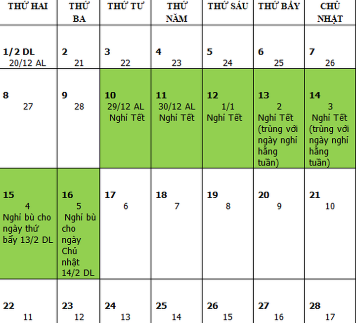 Thủ tướng chốt lịch nghỉ Tết Nguyên đán Tân Sửu 2021 - 1