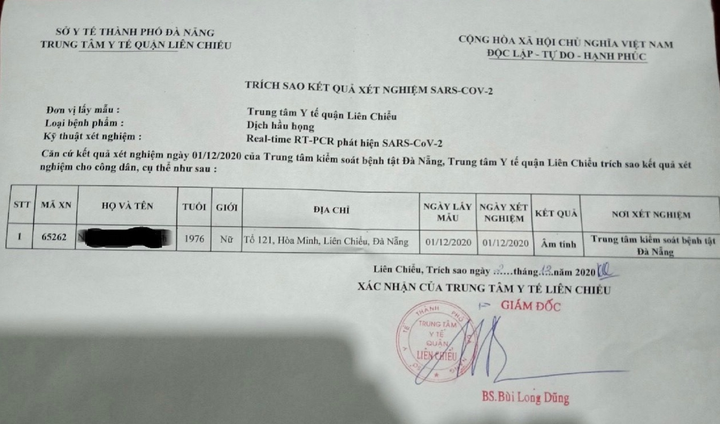 Đà Nẵng bác tin nhân viên y tế quận Liên Chiểu dương tính với SARS-CoV-2 - 1