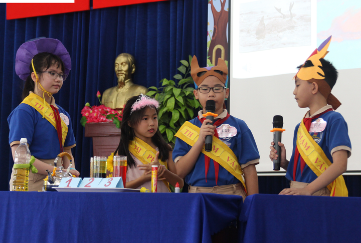 Học sinh tiểu học tranh tài thuyết trình khoa học bằng tiếng Anh - 1