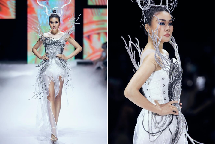 Thanh Hằng rực sáng trên sàn runway - 1