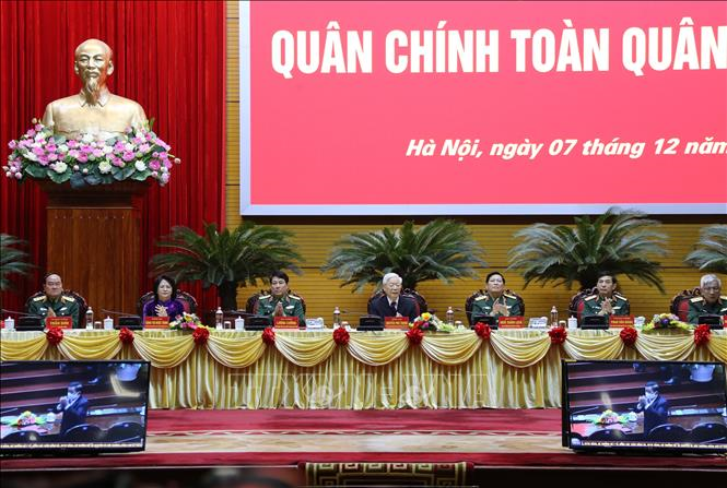 Ảnh: Tổng Bí thư, Chủ tịch nước dự Hội nghị Quân chính toàn quân - 5