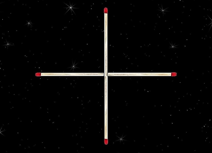 Đố bạn di chuyển một que diêm để tạo thành hình vuông - 1