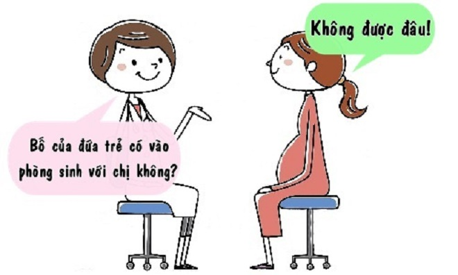 Lý do bố đứa trẻ không được vào phòng sinh - 1