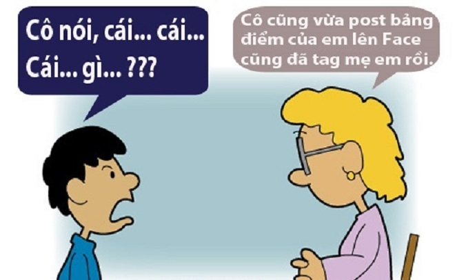 Đừng tưởng cô giáo không sành Facebook - 1