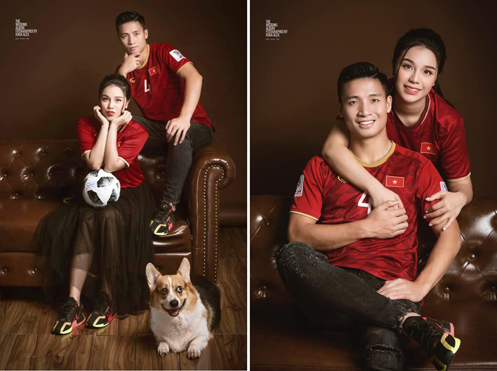 Bùi Tiến Dũng khoe ảnh cưới đậm chất bóng đá bên bạn gái xinh đẹp - 5