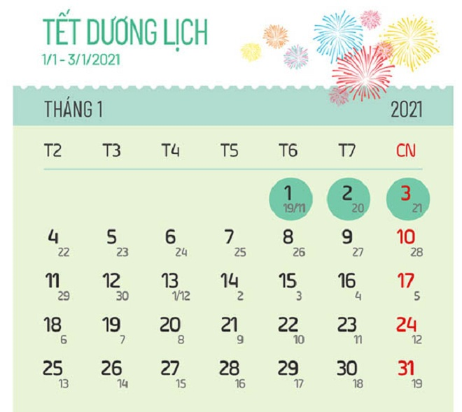 Lịch nghỉ Tết Dương lịch 2021 của các ngân hàng - 1