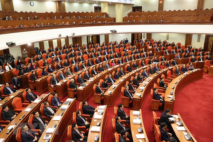 Ảnh: Bế mạc Hội nghị lần thứ 14 Ban Chấp hành Trung ương Đảng - 8