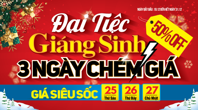 Ồ ạt khuyến mãi, giảm giá mừng Giáng sinh 2020 - 2