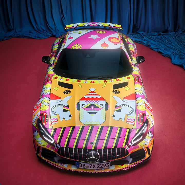 Họa tiết độc lạ đón Giáng Sinh của Mercedes-Benz G-Class và AMG GT R - 1