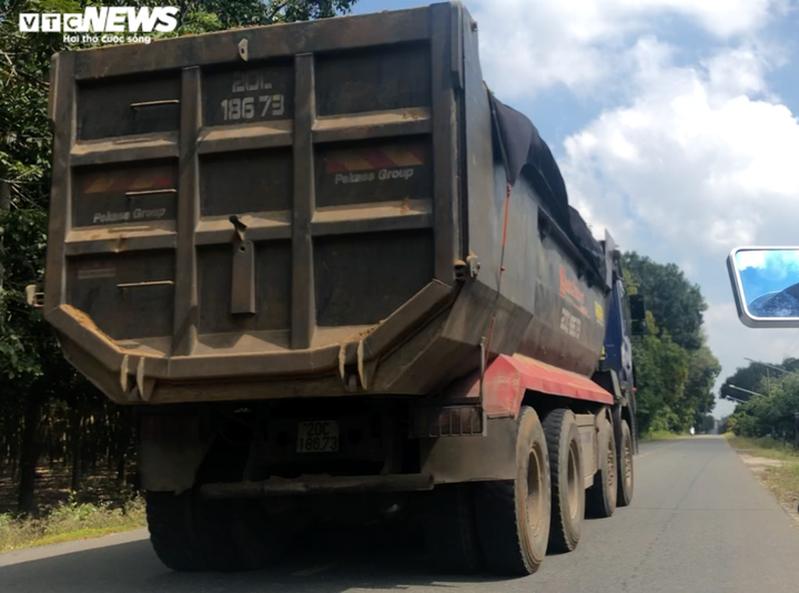 Xe chở cát quá tải cày nát tỉnh lộ: Thanh tra Giao thông Bình Dương nói gì? - 2