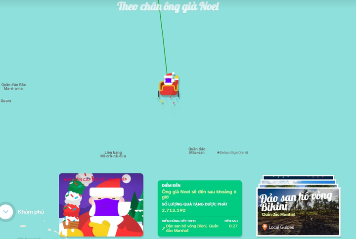 Theo chân ông già Noel: Santa Claus đang ở đâu, đã phát được bao nhiêu món quà? - 3