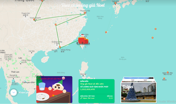 Theo chân ông già Noel: Santa Claus đang ở đâu, đã phát được bao nhiêu món quà? - 2