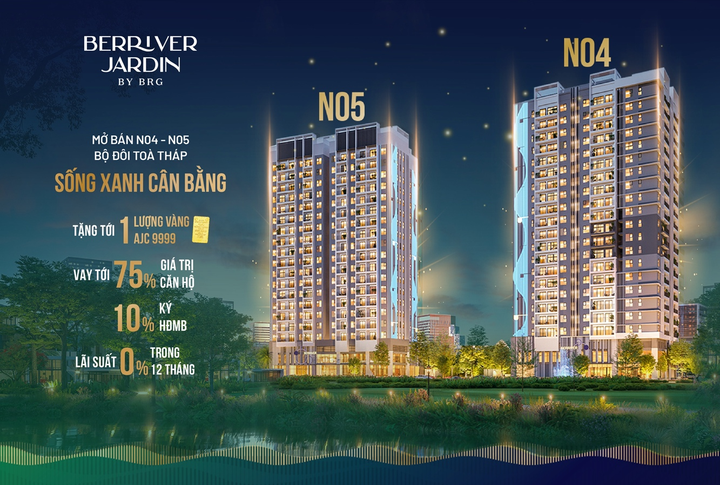 BerRiver Jardin tiếp tục mở bán 2 toà tháp sống xanh cân bằng cuối cùng - 3