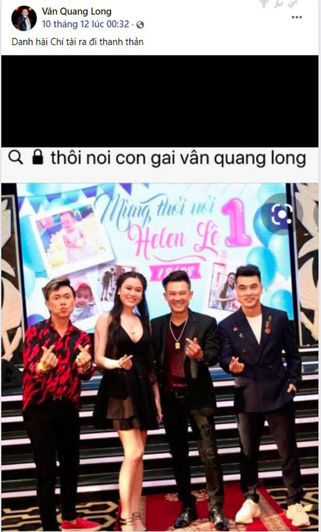 Dân mạng xót xa chia sẻ ảnh Vân Quang Long chụp chung với danh hài Chí Tài - 2