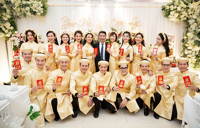 Ảnh: NSND Công Lý và cô dâu Ngọc Hà rạng rỡ trong ngày cưới - 7