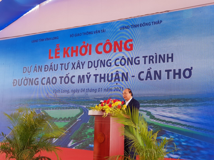 Thủ tướng nhấn nút khởi công cao tốc Mỹ Thuận - Cần Thơ - 1