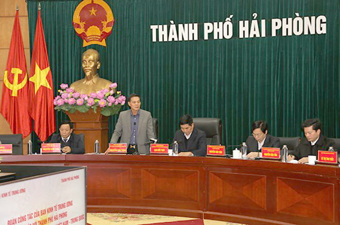 Đoàn nghiên cứu, khảo sát của Ban Kinh tế Trung ương làm việc tại Hải Phòng - 1