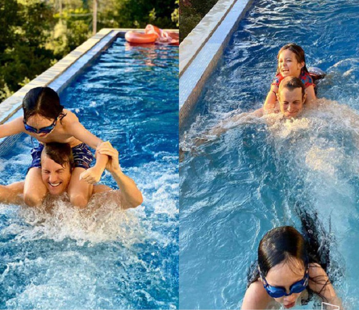 Bạn trai ngoại quốc thân thiết với các con của Hồng Nhung - 9