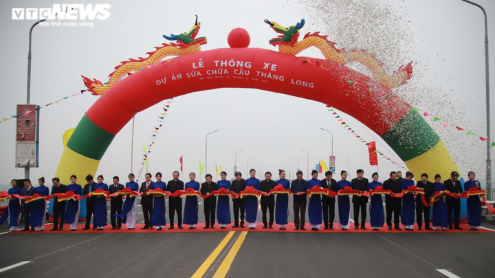 Ảnh: Thông xe cầu Thăng Long sau 150 ngày đại tu - 2