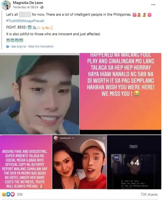 Á hậu Philippines nghi bị hiếp chết: Dân mạng kêu gọi không tự kết tội nghi phạm - 2