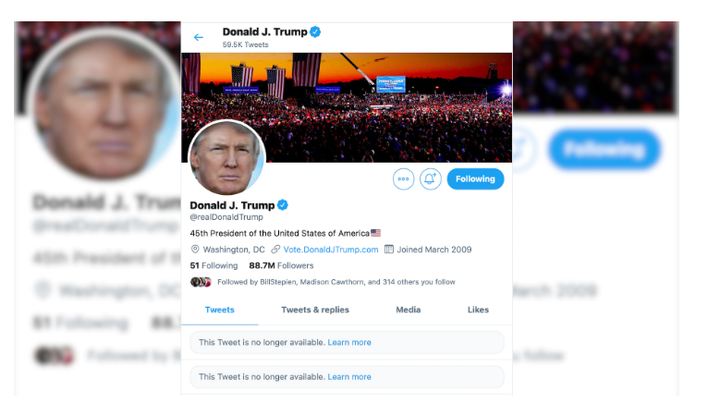 Chưa từng có: Twitter của Tổng thống Trump bị khóa trong 12 giờ - 1