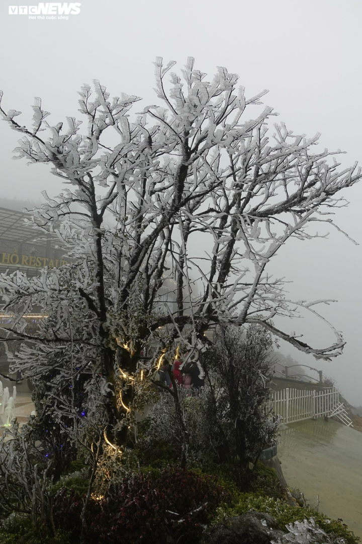 Băng tuyết phủ trắng cổng trời, du khách nườm nượp kéo đến check-in - 10