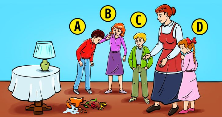 Trắc nghiệm vui đoán tính cách: Ai làm vỡ bình hoa của mẹ? - 1
