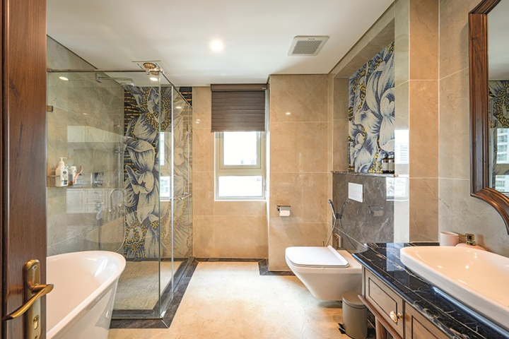 Ảnh: Căn hộ duplex ở Hà Nội đẹp sang trọng với phong cách tân cổ điển - 12