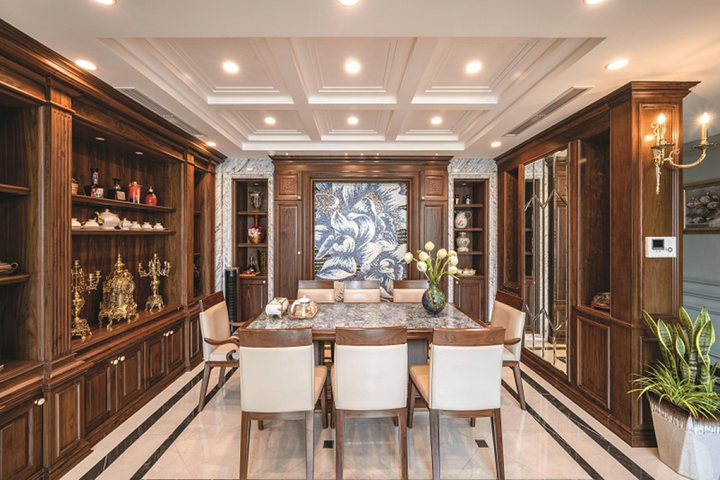 Ảnh: Căn hộ duplex ở Hà Nội đẹp sang trọng với phong cách tân cổ điển - 3