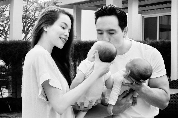 Ngắm cặp song sinh đáng yêu của Hồ Ngọc Hà - Kim Lý - 7