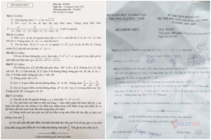 Đề Toán chọn HSG lớp 9 Hà Nội 'nặng' hơn đề chọn đội tuyển lớp 12 trường chuyên - 1