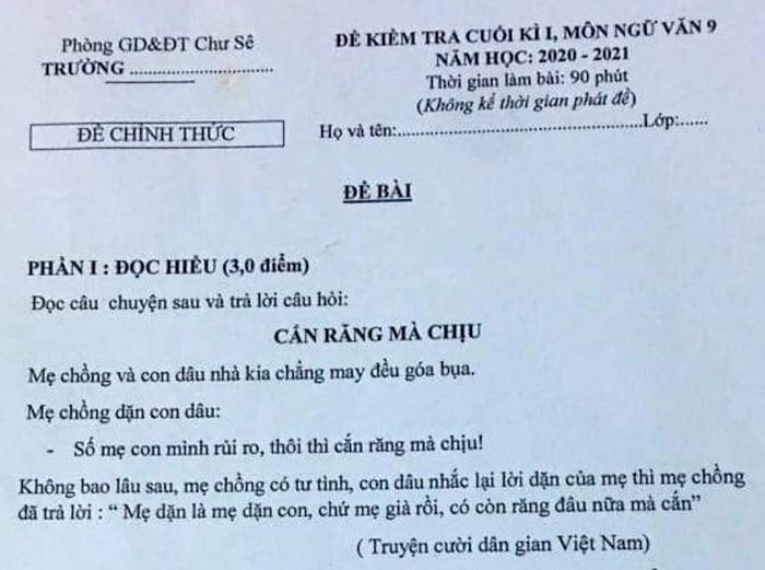 Kiểm điểm giáo viên Gia Lai ra đề Ngữ văn chứa nội dung nhạy cảm - 1